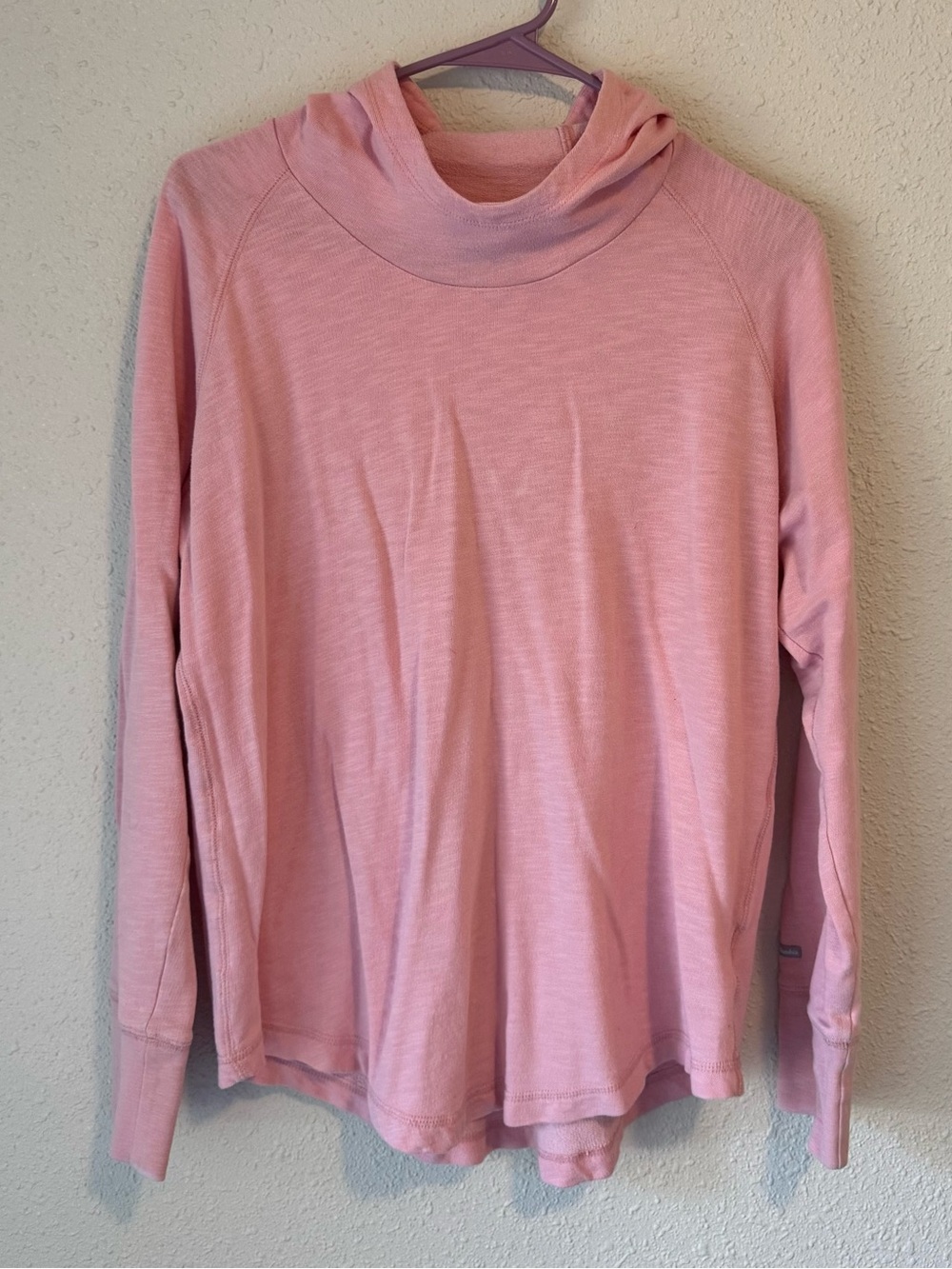 Women's Pink Hooded Lightweight Sweater